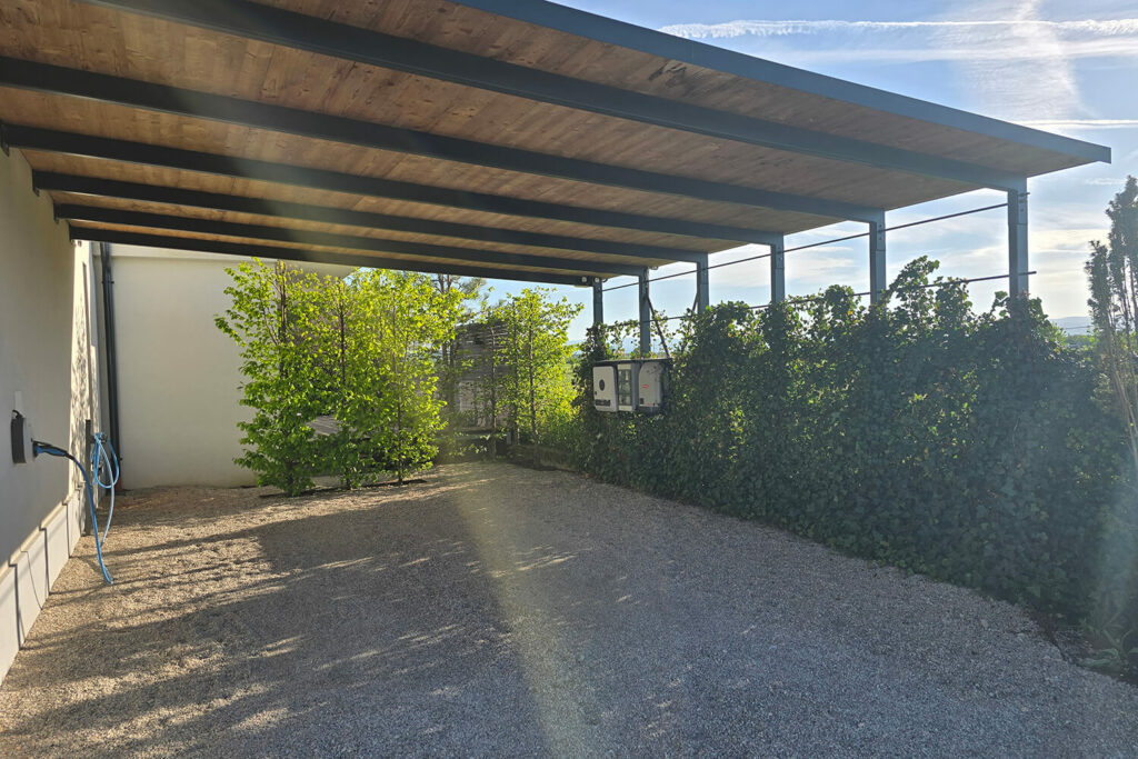 Carport Stahl, Holz